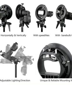 Godox S-type Bracket Bowens Mount Holder for Speedlite Flash Snoot Softbox Honeycomb 36 61lHUsY20vL