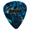 Fender 351 Shape Premium Picks (12 Pack) for electric guitar, acoustic guitar, mandolin, and bass 351 - Medium Turquoise (Ocean)