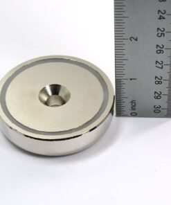 CMS Magnetics Powerful Rare Earth Neodymium Cup Magnet 249 LB Pulling Power 2.4" Diameter - 1 Ct. Round Base Magnet | Magnetic Assembly | Fishing Magnet (Cup Magnet 6) Cup Magnet 6 22 61lIaW16woL