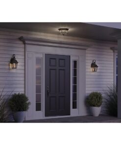 Progress Lighting P5788-20 Beveled Glass Close-to-Ceiling, 9-Inch Diameter x 7-Inch Height, Bronze 16 61lIp8rL13S