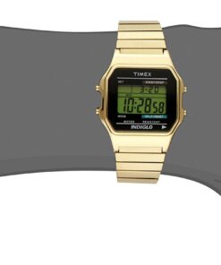 Timex Men's T78677 Classic Digital Gold-Tone Stainless Steel 32 61lJqJhfzTL