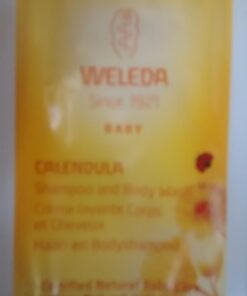 Weleda Baby Calendula 2-in-1 Gentle Shampoo and Body Wash, 6.8 Fluid Ounce, Plant Rich Cleanser with Calendula and Sweet Almond Oil Shampoo and Body Wash- Calendula 6.8 Fl Oz (Pack of 1) 33 61lMT886ApL