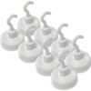 Master Magnetics White Magnetic Hook Set - 1" Diameter, 1.5" Height, 9 Pound Pull, Pack of 8, MHHH9X8 15 61lMoGiKUL