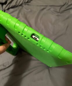 HDE Case for iPad 9.7-inch 2018/2017 Kids Shockproof Bumper Hard Cover Handle Stand with Built in Screen Protector for New Apple Education iPad 9.7 Inch (6th Gen) / 5th Generation iPad 9.7 - Green 39 61lO1L8xNZL