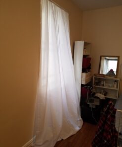 iDesign Cameo Metal Expandable Constant Tension Shower Curtain Rod for Master, Guest, Kids' Bathroom, Adjustable from 26-42", White Set of 1 26"-42" 38 61lO3HuhrQL