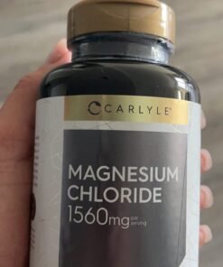 Magnesium Chloride | 1560mg | 200 Tablets | Cloruro de Magnesio Supplement | Vegetarian, Non-GMO, and Gluten Free Formula | by Carlyle 24 61lPHW0urdL