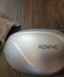 RENPHO Eyeris 2 Extended - Eye Massager with Heating Pad for Migraines, Heated Eye Mask for Relax, Eye Care, Face Massager for Eye Strain Eye Bags Dry Eyes, Improve Sleep, Ideal Birthday Gift Sliver 63 61lRVF3w1AL