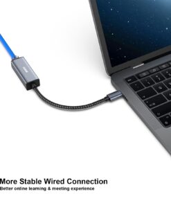 BENFEI USB-C to Ethernet Adapter, USB Type-C (Thunderbolt 3/4) to RJ45 Gigabit Ethernet LAN Network Adapter Compatible with iPhone 15 Pro/Max, MacBook Pro/Air 2023, iPad Pro,iMac, S23, XPS 17 and More 1 17 61lS6WZDiaL