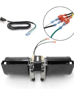 Hongso GFK-160 Fireplace Blower Fan Unit for Heat N Glo GFK-160A, Hearth and Home, Quadra Fire, GTI, Fasco, Regency Wood Stove Insert, Royal, Jakel, Nordica, Rotom; Ball Bearings Motor Blower Unit 12 61lSsT2FxdL