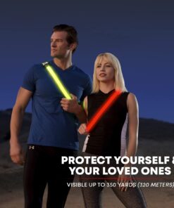 ILLUMISEEN LED Reflective Belt Sash | High Visibility LED Lights with 2 Lighting Modes | Adjustable Quick Release Buckle | USB Rechargeable, No Batteries Needed | Weatherproof Professional Safety Gear Green 19 61lU3l5QJEL