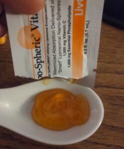 LivOn Laboratories Lypo–Spheric Vitamin C – 30 Packets – 1,000 mg Vitamin C & 1,000 mg Essential Phospholipids Per Packet – Liposome Encapsulated for Improved Absorption – 100% Non–GMO Unflavored 0.2 Fl Oz (Pack of 30) 32 61lVpiVGbML