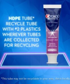 Crest 3D White Toothpaste Radiant Mint, 3.8 Oz (Pack of 3) 3.8 Ounce (Pack of 3) 24 61lWWCUAsfL