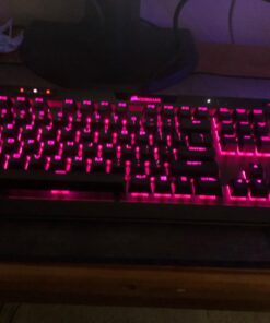 Corsair K70 RGB MK.2 Mechanical Gaming Keyboard - USB Passthrough & Media Controls - Linear & Quiet - Cherry MX Red - RGB LED Backlit (CH-9109010-NA) MX RED (Linear) Black 41 61lWdAG8AXL