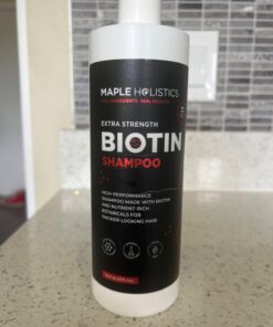 Ultra Biotin Shampoo for Thinning Hair - Extra Strength Volumizing Shampoo for Men and Women with B Vitamins and Rosemary Essential Oil - Sulfate Free Shampoo Biotin Formula for Hair and Scalp Care Sandalwood 31 61lWspK23L