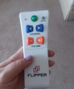 Flipper Big Button Universal TV Remote - Seniors, Elderly - Simple, Works TV & Cable - Favorite Channels - Learning - Supports IR Devices 40 61lY gRUL4L