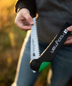 Hooyman Extendable Tree Saw with Compact Design, Detachable Handsaw and Telescoping Pole, No-Slip H-Grip, Impulse Hardened Teeth, and Wrist Lanyard for Tree Trimming, Hunting, Camping, and Outdoors 10ft Extendable Saw 14 61lafSh0waL