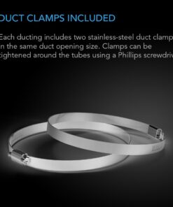 AC Infinity Flexible 6-Inch Aluminum Ducting, Heavy-Duty Four-Layer Protection, 25-Feet Long for Heating Cooling Ventilation and Exhaust 28 61laljY0z1L 3