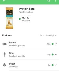 Raw Rev Vegan High-Protein Bars, Creamy Peanut Butter & Sea Salt, 12g Plant Based Protein, 13g Fiber, 1.6 Oz, Pack of 12 12 Count (Pack of 1) 21 61lcgbYfL