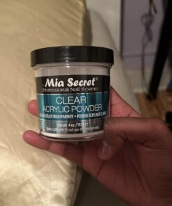 MIA SECRET 4oz Liquid Monomer + 4oz Clear Acrylic Powder Nail Art System 21 61ld0bxVc6L