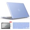 IBENZER Compatible with Old Version MacBook Air 13 Inch Case (2017-2010 Release), Models: A1466/A1369, Plastic Hard Shell Case with Keyboard & Screen Cover for Mac Air 13, Serenity Blue, A1301SRL+2 For Macbook Air 13'' A1466/A1369 17 61le XfF1lL