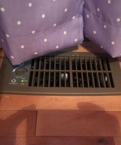 Suncourt Flush Fit HC500-B Vent Cover with Fan Booster, Energy Efficient AC Register Booster, Improved Air Flow for Better Indoor Heating and Cooling, Brown For 4”x10” register openings 30 61leWHLVK3L