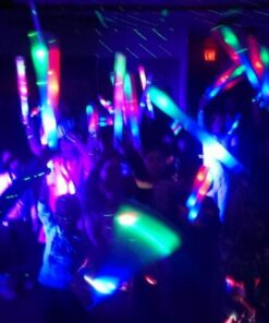 Fun Central 12 Pack - LED Supreme Foam Stick Baton Bulk - Light Up Batons for Wedding, Concert and Party - Multicolor 27 61lf0itIrbL