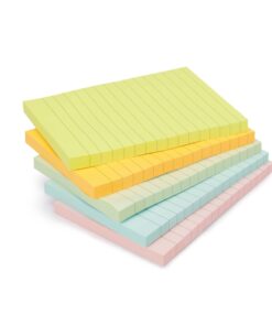 Amazon Basics Lined Sticky Notes, 4 x 6-Inch, Assorted Colors, 5-Pack 23 61lgX4qFWML