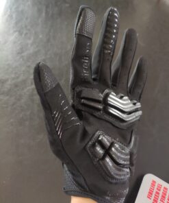 FIRELION Bike Gloves for Men/Women Cycling,Cycling Gloves for Outdoor MTB DH Road Racing,Full Finger Half Finger Padded Bicycle Protective Gloves,Non-Slip Shock-Absorbing Touchscreen Riding Gloves Medium Full Black 14 61lgfmCCMFL