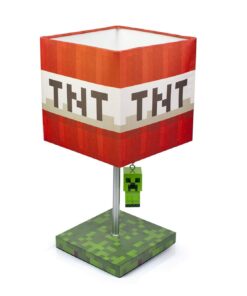 Minecraft TNT Block 14-Inch Desk Lamp with 3D Creeper Puller | LED Lamp 15 61lhKA1zlML