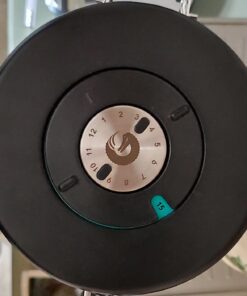 Coffee Gator Stainless Steel Canister - Large 22oz, Silver Coffee Grounds and Beans Container with Date-Tracker, CO2-Release Valve, and Measuring Scoop - Ideal Coffee Lovers Gifts for Her Gray with Green 63 61lhRJeoA1L