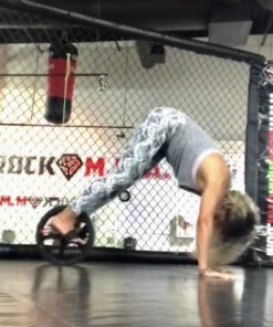 Lifeline Power Wheel for At Home Full Body Functional Fitness Strength including Abs & Core, Lower Body and Upper Body with Foot Straps for More Workout Options , Black 22 61lhXdWtflL