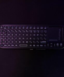 iPazzPort Upgrade Mini Bluetooth Keyboard Remote, Wireless 2.4GHz with Touchpad Mouse Combo Controller for Smart TV, Laptop, Android TV Box,Windows MacOS KP-19SM black 19 61li70GfVYL