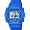 Casio Unisex F-108WH-1ACF Big Square Digital Display Quartz Black Watch Blue 28 61liL3F0mCS