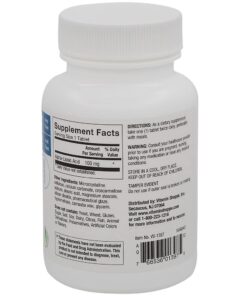 Alternative view of Alpha Lipoic Acid 100mg, Natural Antioxidant Formula to Support Glucose Metabolism Promotes Healthy Blood Sugar, ALA Fights Free Radicals, Gluten Dairy Free (120 Capsules) by The Vitamin Shoppe 100 MG