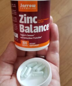 Jarrow Formulas Zinc Balance 15 mg - 100 Servings (Veggie Caps) - Includes Copper - Essential Mineral for Immune System Support - Immune Support Supplement - Gluten Free Zinc Copper Supplement - Vegan 34 61ljcUIgs8L