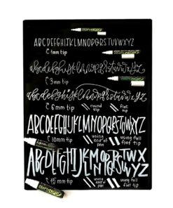 White Liquid Chalk Markers for Blackboard - Also Perfect Glass Window Markers for Cars, Shops or Home or Dry Erase Boards - Five Chalk Marker Pen Set, Fine & Jumbo Size Pens 1mm, 3mm, 6mm, 10mm, 15mm 5 Pack White Multi-size (1mm to 15mm) 17 61lkDWXNFiL