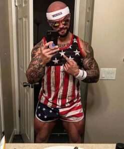 Funny Guy Mugs Unisex Sweatband Set (3-Pack: 1 Headband & 2 Wristbands) MERICA 19 61ll86mSsDL