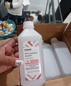 Amazon Basics 99% Isopropyl Alcohol For Technical Use, Unscented, 16 Fl Oz (Pack of 12) 16 Fl Oz (Pack of 12) 35 61llTAzG54L