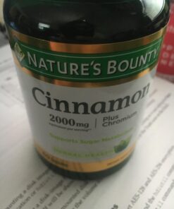 Nature’s Bounty Cinnamon 2000mg Plus Chromium, Sugar Metabolism Support Supplement, 60 Capsules 27 61lm78WRsKL