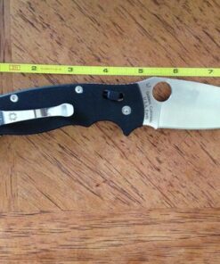 Spyderco Manix 2 XL Folding Knife - Black G-10 Handle with PlainEdge, Full-Flat Grind, CPM S30V Steel Blade and Ball Bearing 72 61lo 1ljOL