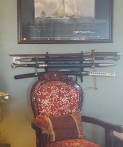 Eforlife Sword Holder Wall Mount Samurai Sword Display Stand Sword Bracket Hanger for Katana Wakizashi and Standard Swords 龍-Dragon 4-Tier 21 61loTlO1j7L