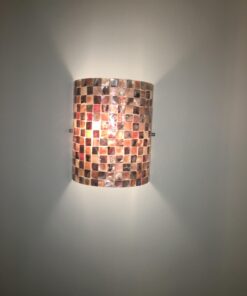 Chloe Lighting CH3CD28BC08-WS1 Shelley Mosaic 1-Light Wall Sconce, 9.8 x 8.3 x 4.1", Black 13 61lp8r2S0L