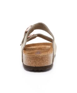 Birkenstock Men's Amalfi Leather Soft Footbed Arizona Sandals 5-5.5 Taupe Suede 8 61lplxIBKVL