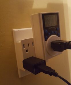 Timer Outlet, Nearpow Multifunctional Infinite Cycle Programmable Plug-in Digital Timer Switch with 3-Prong Outlet for Appliances, Energy-Saving Timer, 15A/1800W Blue 1 46 61lq77VPo2L