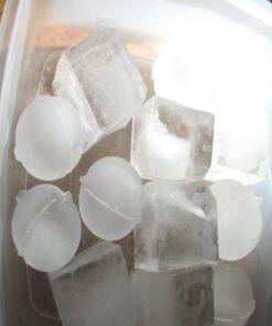 glacio Ice Cube Mold Combo - Large Silicone Ice Maker for Whiskey and Cocktails - Perfect for Craft Ice, Whiskey Ice Balls, and Cocktail Ice Cubes Black 31 61lsHap2TOL