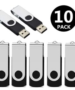 Alternative view of Aiibe 10 Pack 8GB USB Flash Drive Flash Drives USB 2.0 Thumb Drive Memory Stick Zip Drives Bulk (8GB, 10 Pack, Black)