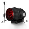 TerraBloom 6 Inch (150mm) Inline Fan - 395 CFM Exhaust Duct Fan, Built-In Speed Controller, ETL Listed, Pre-Wired 6 FT Grounded Cord - For Use In Grow Tents With Carbon Filters, Fixtures, Attics 6" Inline Fan (395 CFM) 42 61ltFRqFSUL