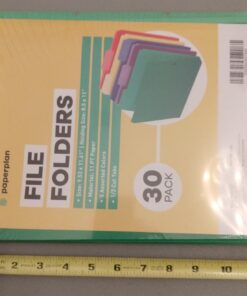 Colored File Folders - Colored Folders - Colored File Folders Letter Size - File Folders - File Folders Letter Size - Color File Folders - Color Folders - (30 Pack, 8.5 x 11", 1/3 Cut Tabs, 5 Colors) 30 Pack 29 61ltmNN UL