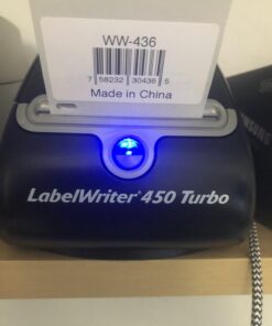 DYMO Label Printer | LabelWriter 450 Turbo Direct Thermal Label Printer, Fast Printing, Great for Labeling, Filing, Mailing, Barcodes and More, Home & Office Organization 450 Turbo Machine 50 61ltxPXbML