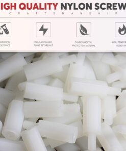 Hilitchi 120pcs M2 Male Female Nylon Hex Spacer Standoff Screw Nut Assortment Kit (Nylon M2) Nylon - M2 9 61lvOdchEeL